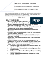 30 Prayer Points For Exam PDF