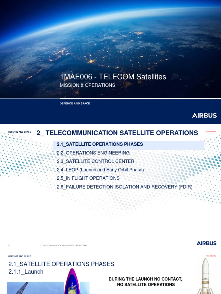 1MAE006 Telecom Sat Operations | PDF | Satellite | Spacecraft
