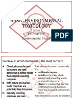 Basic Environmental Toxicology Problem Set