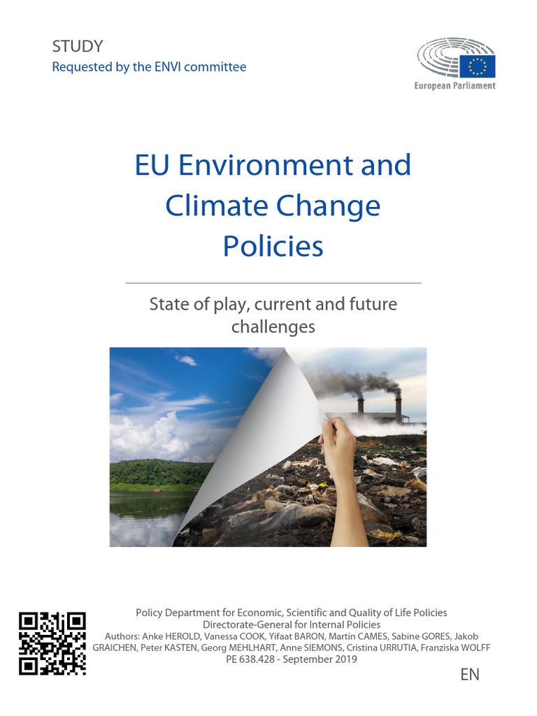 EU Environment and Climate Change Policies-Study Sep-2019 | PDF ...