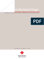 Immunohematology JOURNAL OF BLOOD GROUP SEROLOGY AND EDUCATION PDF