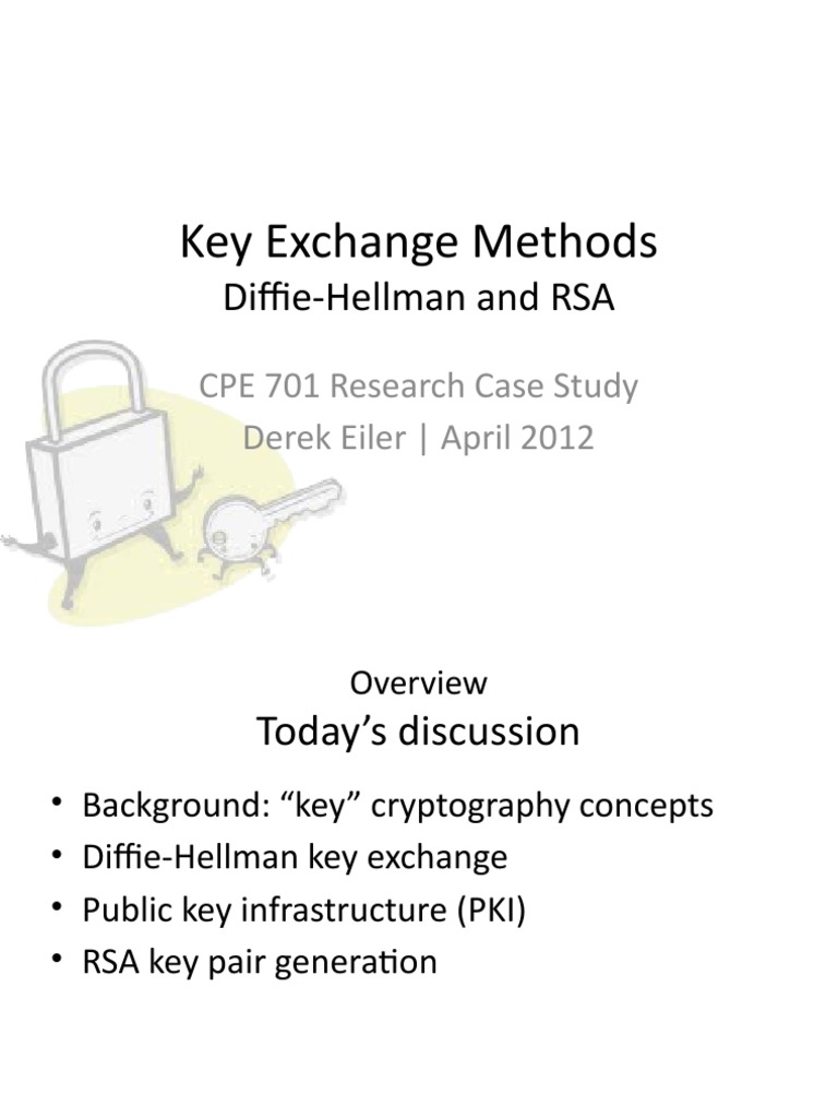 Key Exchange Methods: Diffie-Hellman and RSA | PDF | Cryptography ...