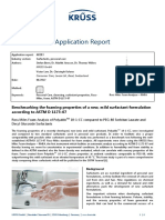 Application Report: Benchmarking The Foaming Properties of A New, Mild Surfactant Formulation According To ASTM D 1173-07