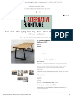 U - Frame Pine Wood Dining Table / Black Frame U - Frame Pine Wood Dining Table / Black Frame by Strachel A.F. by Strachel A.F