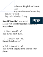 Key Time Phrases: in The Morning/the Afternoon/the Evening Times: 7 O'clock Days: On Monday, Friday