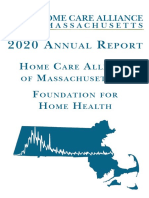 2020 Annual Report of the Home Care Alliance of Massachusetts and the Foundation for Home Health