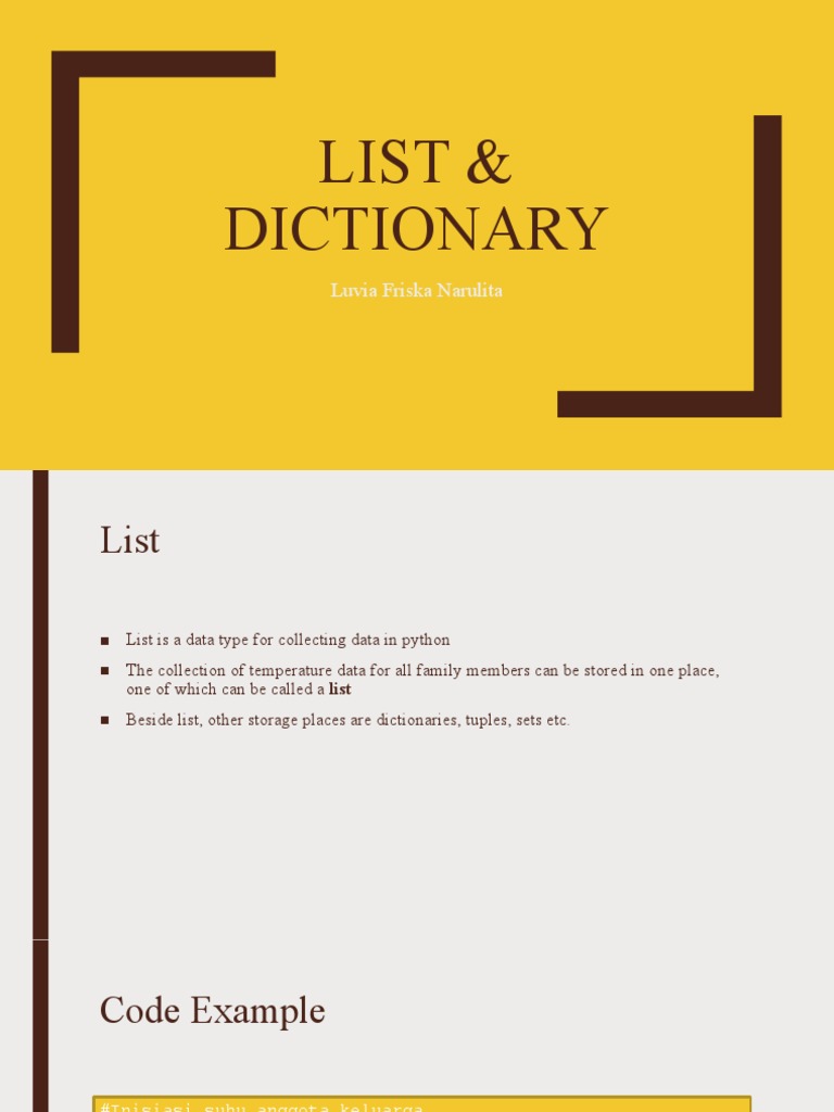Python Lists and Dictionaries Explained | PDF | Software Engineering ...