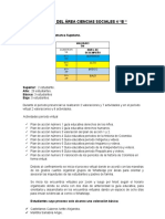 Informe Del Área de Ciencias Sociales 4º B