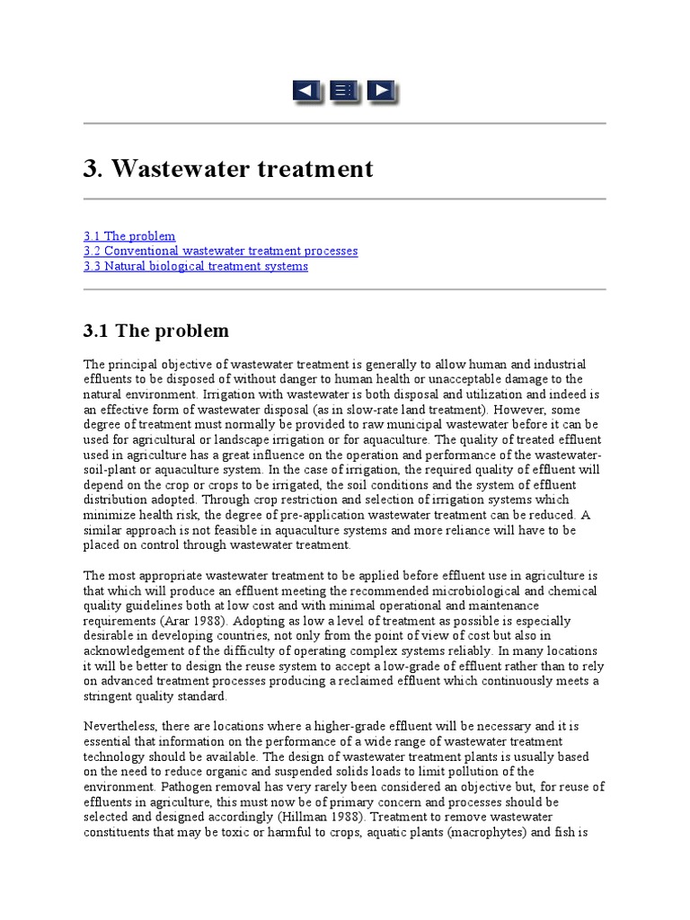 Waste Water MGT | PDF | Sewage Treatment | Anaerobic Digestion