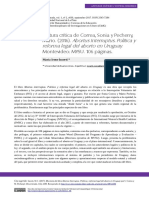 Abortus Interruptus. Política y Reforma Legal Del Aborto en Uruguay