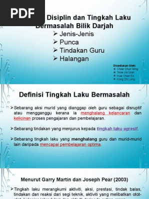 Tingkah Laku Bermasalah Pdf