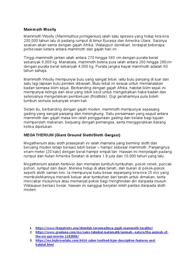 Hidupan Zaman Air Batu  PDF