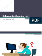 Kako Napisati Naučni Rad