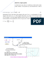 Root Finding by Newton's Method For A Single Equation