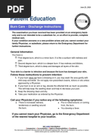 Patient Discharge Instructions Guide | PDF | Patient | Emergency Department