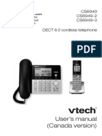 User's Manual (Canada Version) : CS6949 CS6949-2 CS6949-3 DECT 6.0 Cordless Telephone