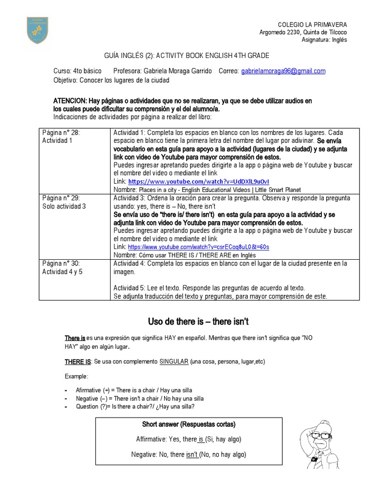 Activity Book English 4TH Grade | PDF | Idiomas | Science