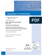 Declaration of Conformity: Eaton - Miniature Circuit Breaker, PLS-... - DC