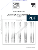 Gs Score: Science & Technology - 1