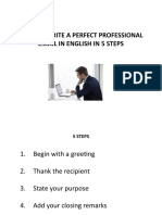 How To Write A Perfect Professional Email in English in 5 Steps