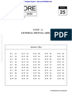 Gs Score: IAS Prelims - 2020