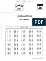 IAS Prelims - 2020: Economy