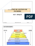 Système de Gestion de Fichiers: SGF - Disque