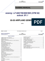 B1.1 Boeing 737-600 - 700 - 800 - 900 (CFM 56) 05-20 Airplane General