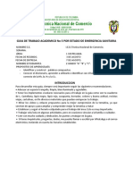 I.E.D. Técnica Nacional de Comercio: Guia de Trabajo Academico No 5 Por Estado de Emergencia Sanitaria