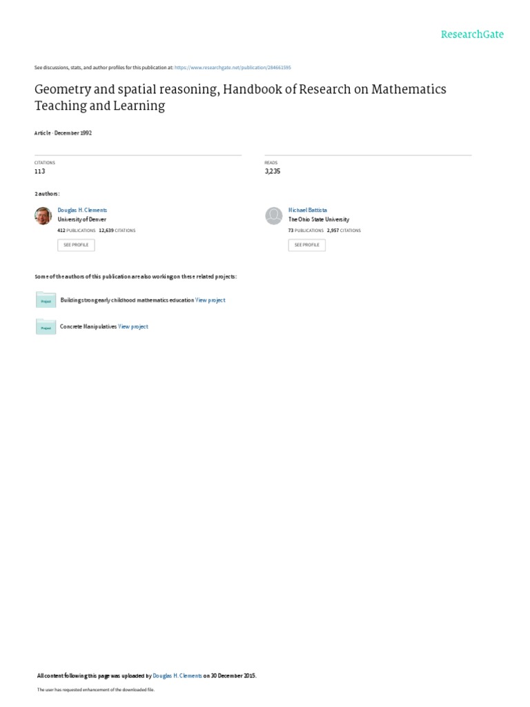 Geometry and Spatial Reasoning Insights | PDF | Geometry | Space