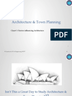 Architecture & Town Planning: Class# 3: Factors Influencing Architecture