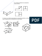 Exercícios de Projeção Ortográfica 1º Diedro