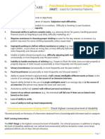 Functional Assessment Staging Test (FAST) and Palliative Performance Scale (PPSv2) for Dementia and All Patients