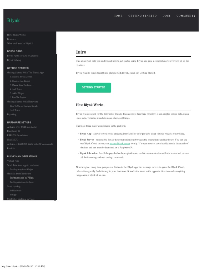Http-Docs Blynk CC PDF | PDF | Mobile App | Ios