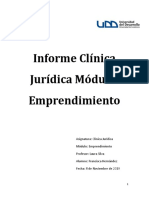 Informe Clínica Jurídica Módulo Emprendimiento Francisca Hernández