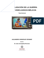 La Banalización de La Guerra en Los Videojuegos - Tesis Doctoral González Vázquez, Alejandro PDF