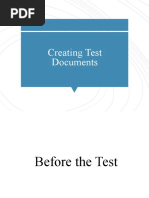 Creating Usability Test Documents