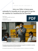 Plebiscito Histórico en Chile - 4 Claves para Entender La Consulta en La Que Ganó La Opción de Cambiar La Constitución de Pinochet - BBC News Mundo