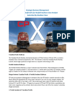 Muddasir Noor Canadian Pacific Bid Case Analysis PDF