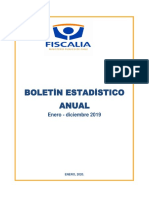 fiscalia Chile, Boletín institucional enero diciembre 2019