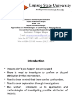 Day Four-Approaches and Methodologies of Confirming or Denying impacts 2019