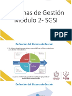 SGSI - Módulo 2 - Sistemas de Gestión