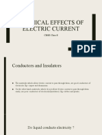 Chemical Effects of Electrical Current