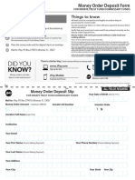 TN Money Order Form For Karen Howell