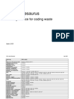 Waste Thesaurus SEPA Guidance For Coding Waste June 2015