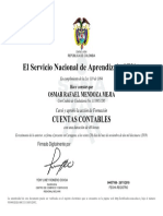 Certificado Cuentas Contables Sena