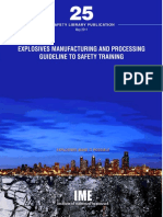 Explosives Manufacturing and Processing Guideline To Safety Training