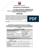 JNJ Prorroga Convocatoria de Postulantes para Autoridades de Control de Fiscalía y PJ