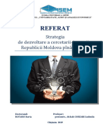 Strategia de Dezvoltare A Cercetării Inovării A Republicii Moldova Pina in 2020