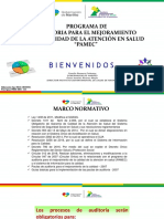 Programa de auditoría PAMEC para mejorar la calidad en salud